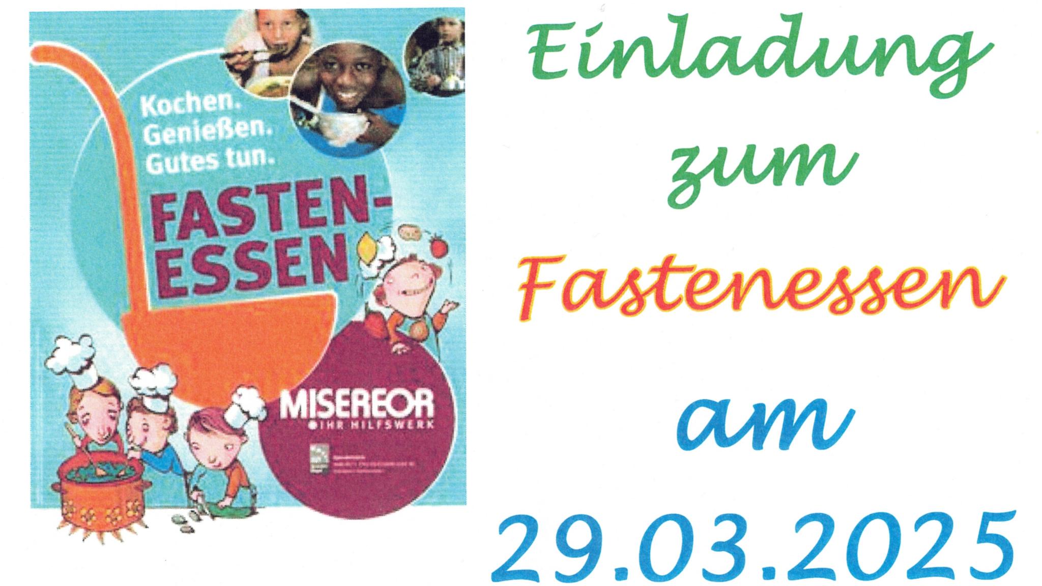 Einladung zum Fastenessen